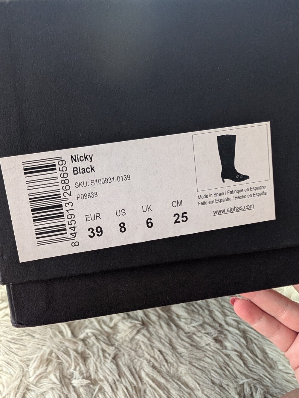EUC Alohas Nicky Leather Boots in Black - Picture 5 of 16